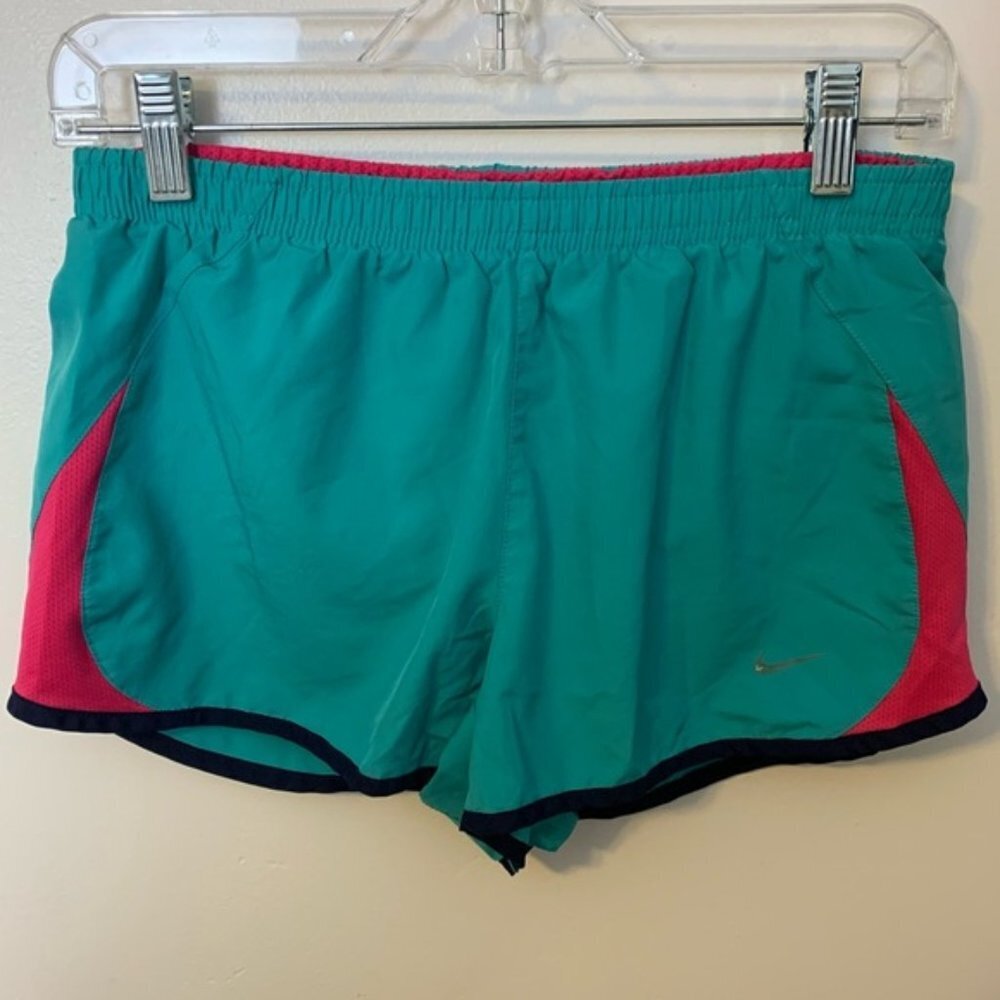Nike Turquoise, Pink, & Black Lined Active Shorts